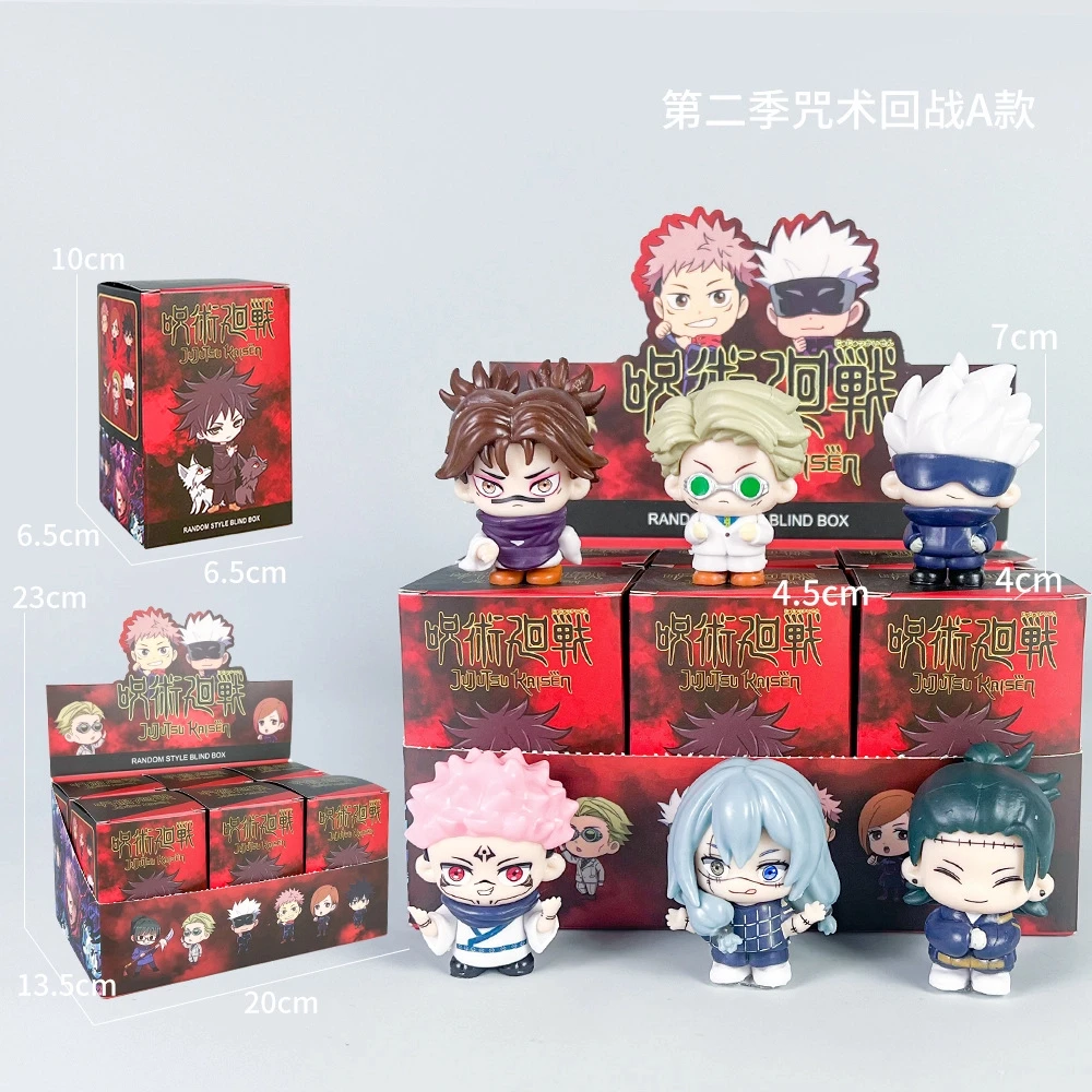 6 teile/satz Anime Jujutsu Kaisen Mahito Sukuna Geto Gojo kawaii Action Figure PVC Modell puppe Spielzeug Desktop ornament Geschenke boxed