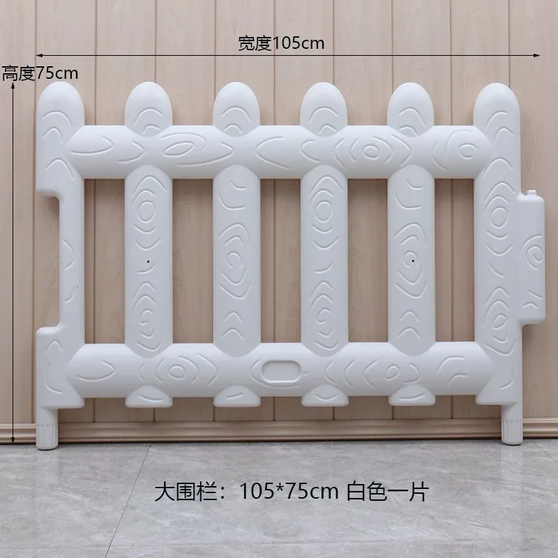 Multi-Angle Plastic Fence Gate Span, Fence Railing, Gate-Equipped Guardrail Plastic Fence