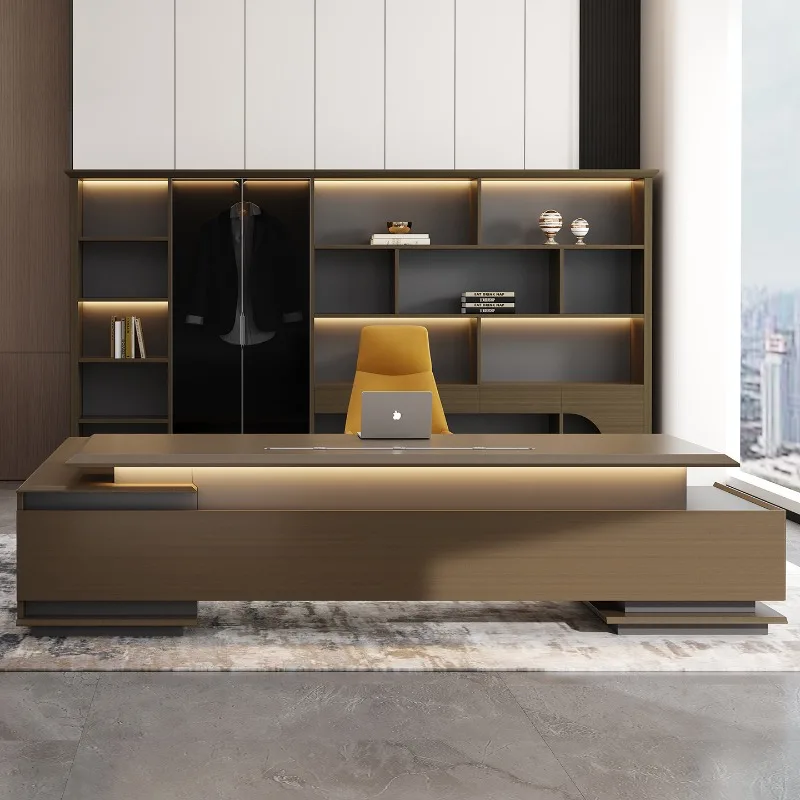 Modern Drawer Office Desk Computer Decoration Wooden Study Reception Office Desk Organizers Aesthetic Ufficio Trendy Furniture