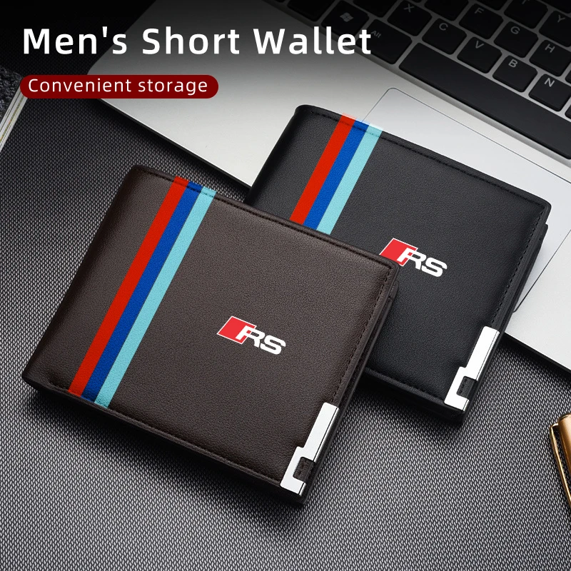 

Автомобильный мужской кожаный кошелек, сумка для хранения билетов на карт для Audi A1 A3 A4 A5 A6 A7 A8 Q2 Q3 Q5 Q7 Q8 S7 S8 S3 S4 RS5 RS6