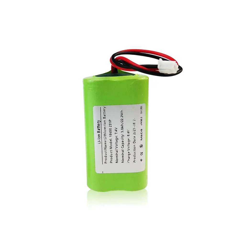 18650 7.4V 2S1P 300 mAh lithium-ion battery pack, suitable for various drones