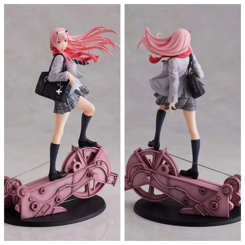 

100% Original:DARLING in the FRANXX zero two Uniform style 28.8cm PVC Action Figure Anime Figure Model Toys Figure Doll Gift
