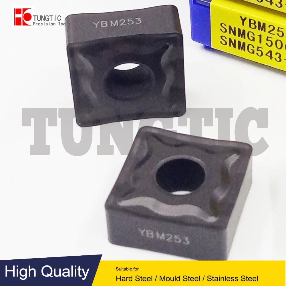 SNMG150612-ER YBM253 SNMG543-ER General Turning Inserts Carbide Cutter Lathe Inserts Double Sided Negative-Roughing