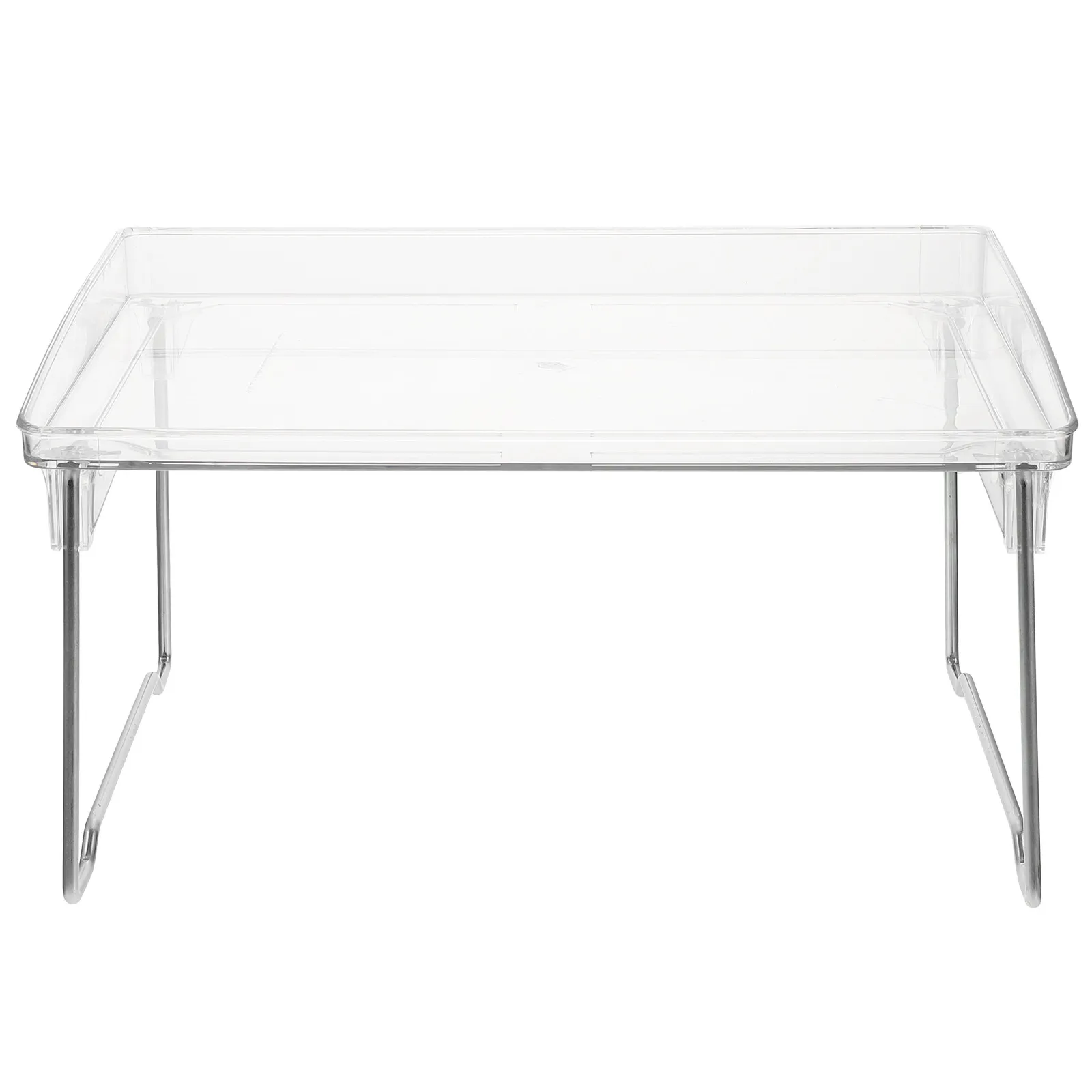 

Transparent Folding Storage Rack Acrylic Desktop Organizer Locker Shelf Multi-Purpose Stand Storage Holder