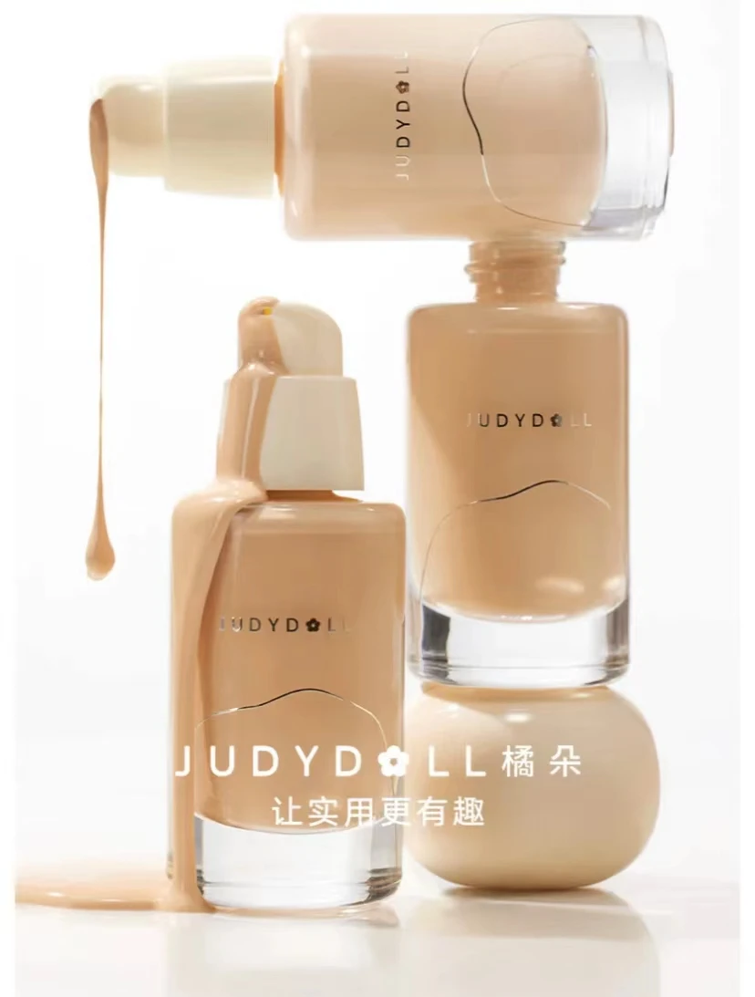 Judydoll Oil Control Liquid Foundation for A Long Duration Oil Concealer Creme Foundation Long lasting makeup retention