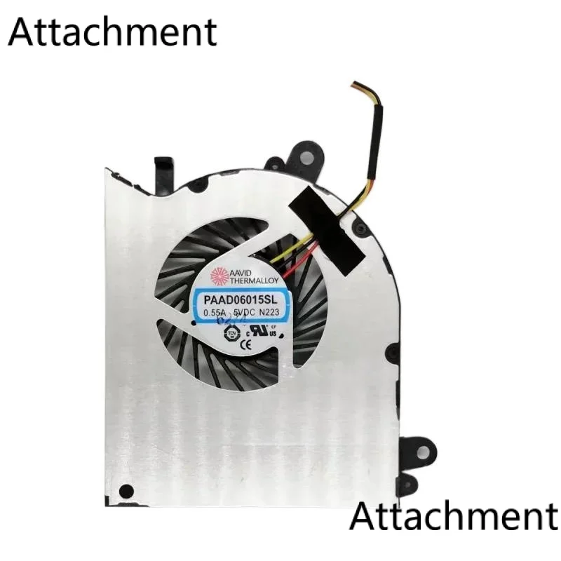 Imagem -03 - Ventilador de Refrigeração Cpu Original para Laptop Gpu Peças para Msi Gs60 6qd 6qe 2qe 2qe 2qe 2qe 2qe 2pl dc 5v 0.55a