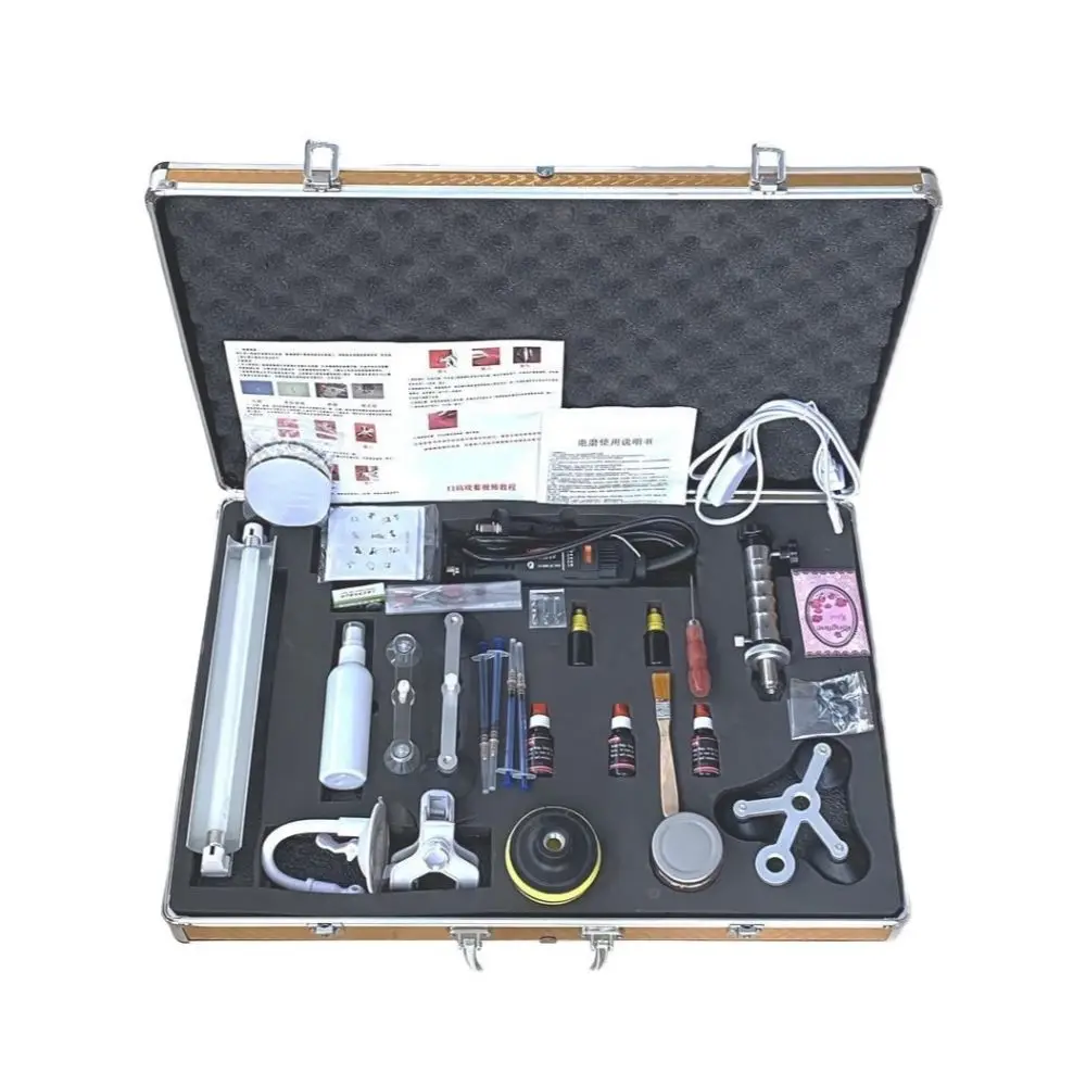 

Профессиональные аксессуары для ремонта трещин, ящик для инструментов, вакуумный инжекционный насос из нержавеющей стали