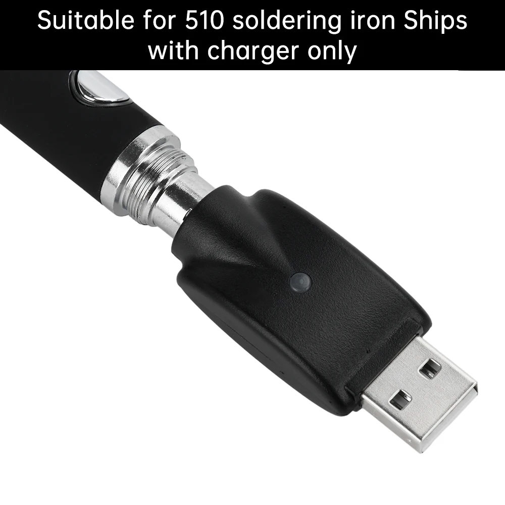 Carregador de cabo USB universal-preto com proteção contra sobrecarga compatível e luz indicadora carregador de rosca 510