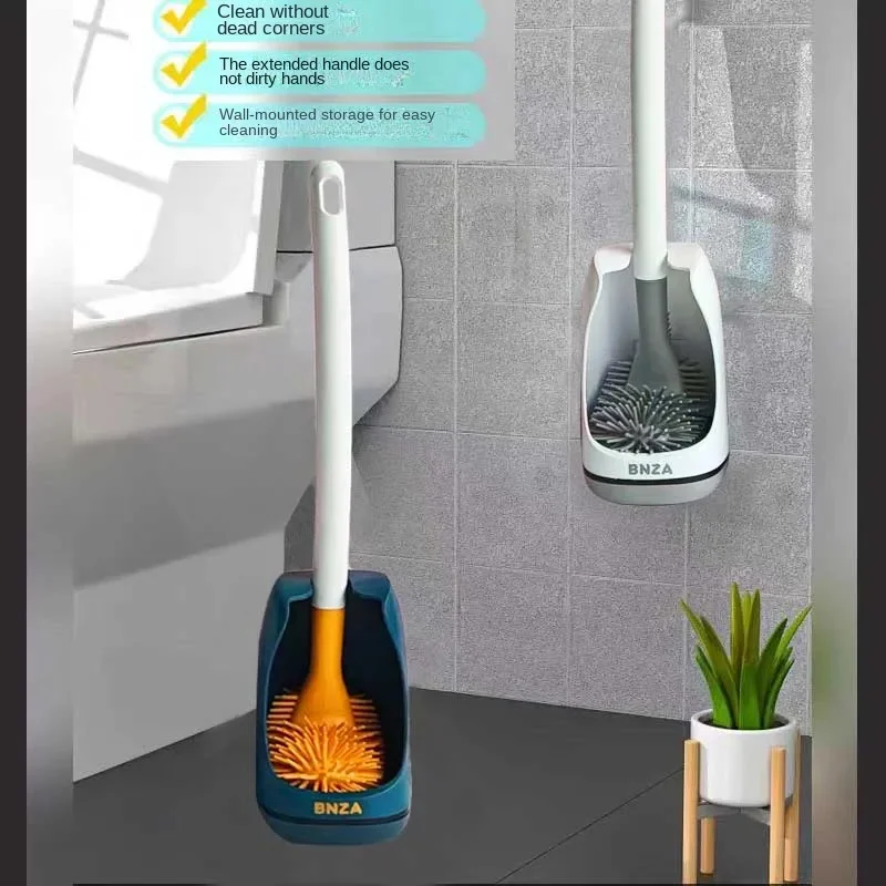 New Design Toilet Brush with Soft Bristles for Easy Cleaning of Corners