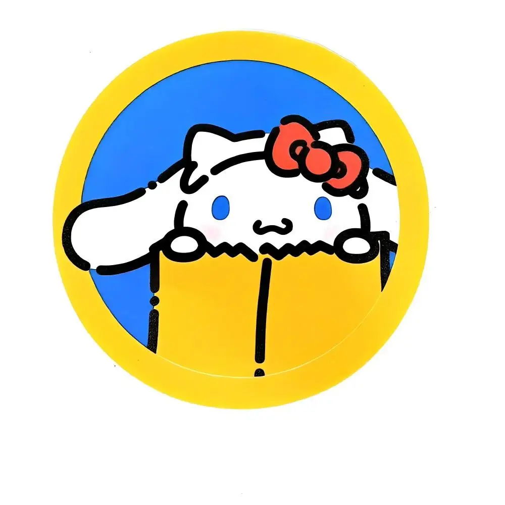 New Hot Cute Kawaii Cartoon Fancy Pet Figure Insulated Coaster Anti Slip Mat Coffee Shop Dining Table Cup Holder view 6