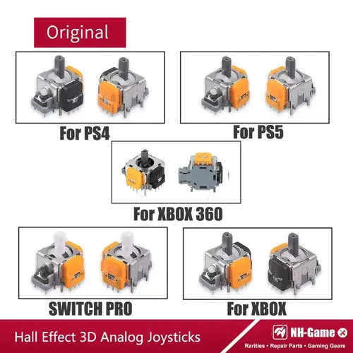 Imagen 2 del producto Joystick de efecto Hall para Xbox One, PS4, PS5, módulo de Sensor de palo analógico 3D, piezas de repuesto del controlador, 20/30 Uds.