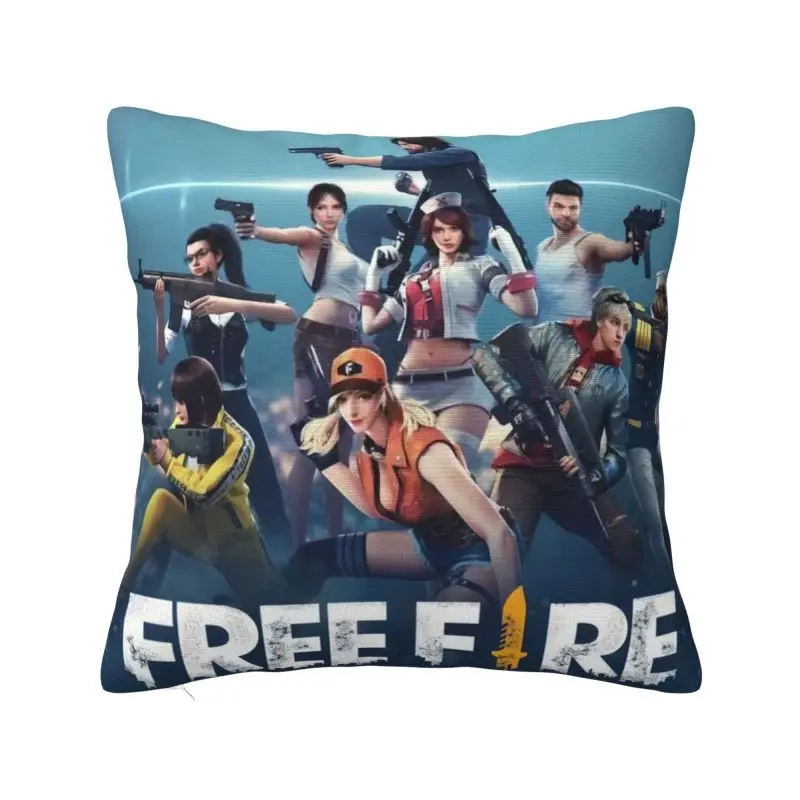 Custom Garena Free Fire Game Modern Throw Pillow Covers Bedroom Decoration Sofa Cushion