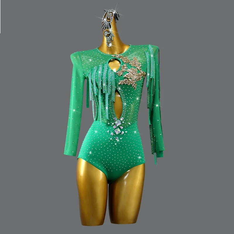 

Latin Dance Dress Competition Extreme Mini Ballroom Practice Wear Prom Costume Ladies Bodycon Cha-Cha Pole Woman Line Suit Skirt