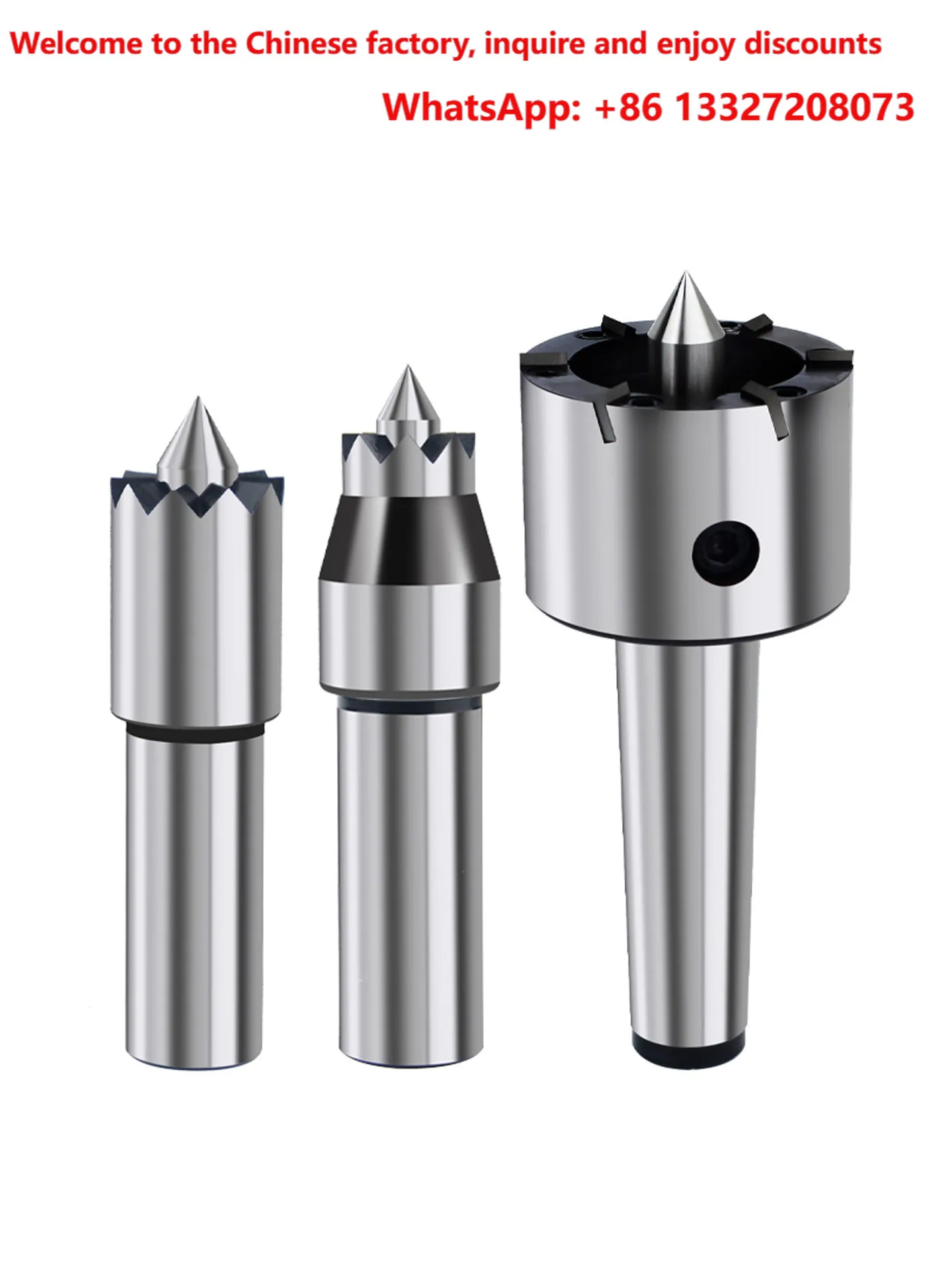 Plum blossom top needle Mohs cone handle 3/4 straight handle telescopic spindle rolling gear locomotive bed tailstock