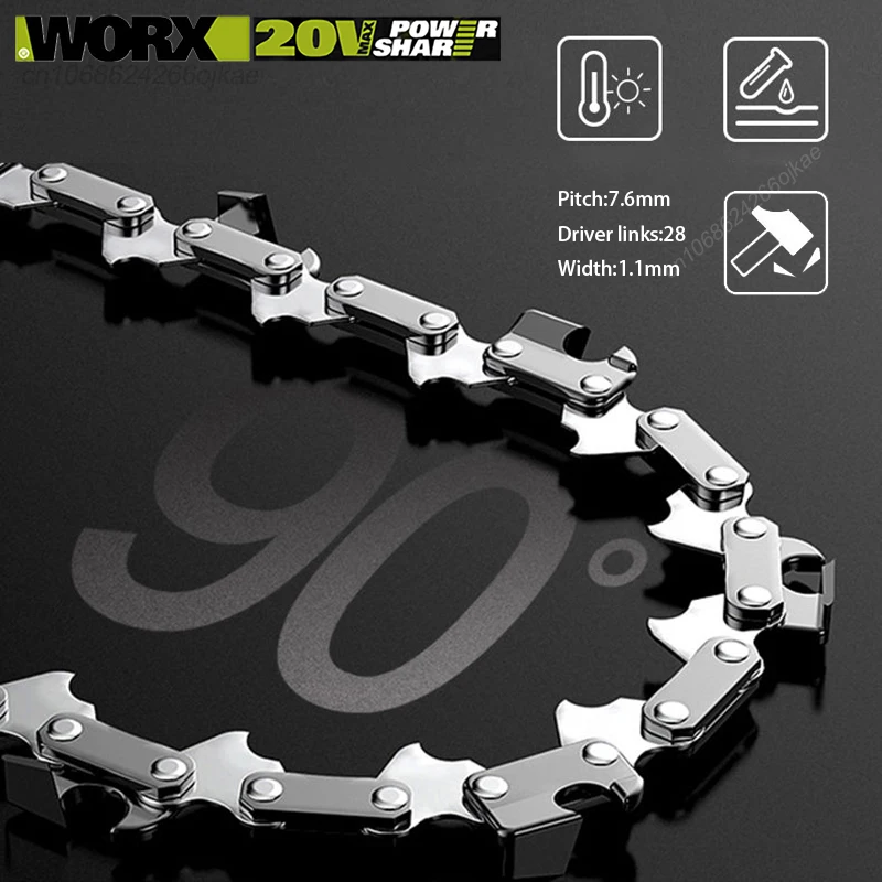 

Worx Chain Saw Chain 5 Inch High Temperature Quenching Alloy Suit WD311 WG324E and KG350 Also Other 5inch Electric Chainsaw
