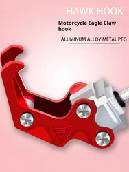 Motorcycle front hook, helmet hook, scooter storage hook, power bike aluminum alloy eagle claw hook