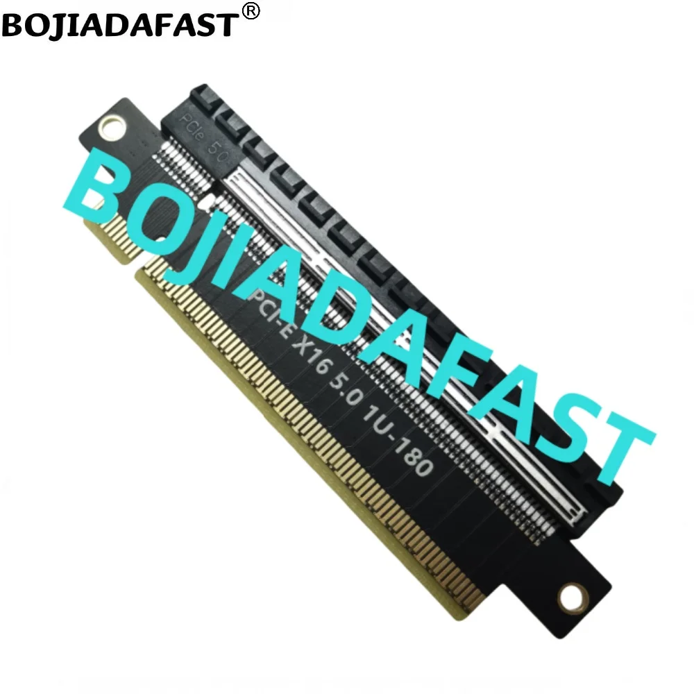 180 Degree PCI-E 5.0 16X to PCIe X16 Adapter Converter Card GEN5 64Gbps For 1U Server Computer Case