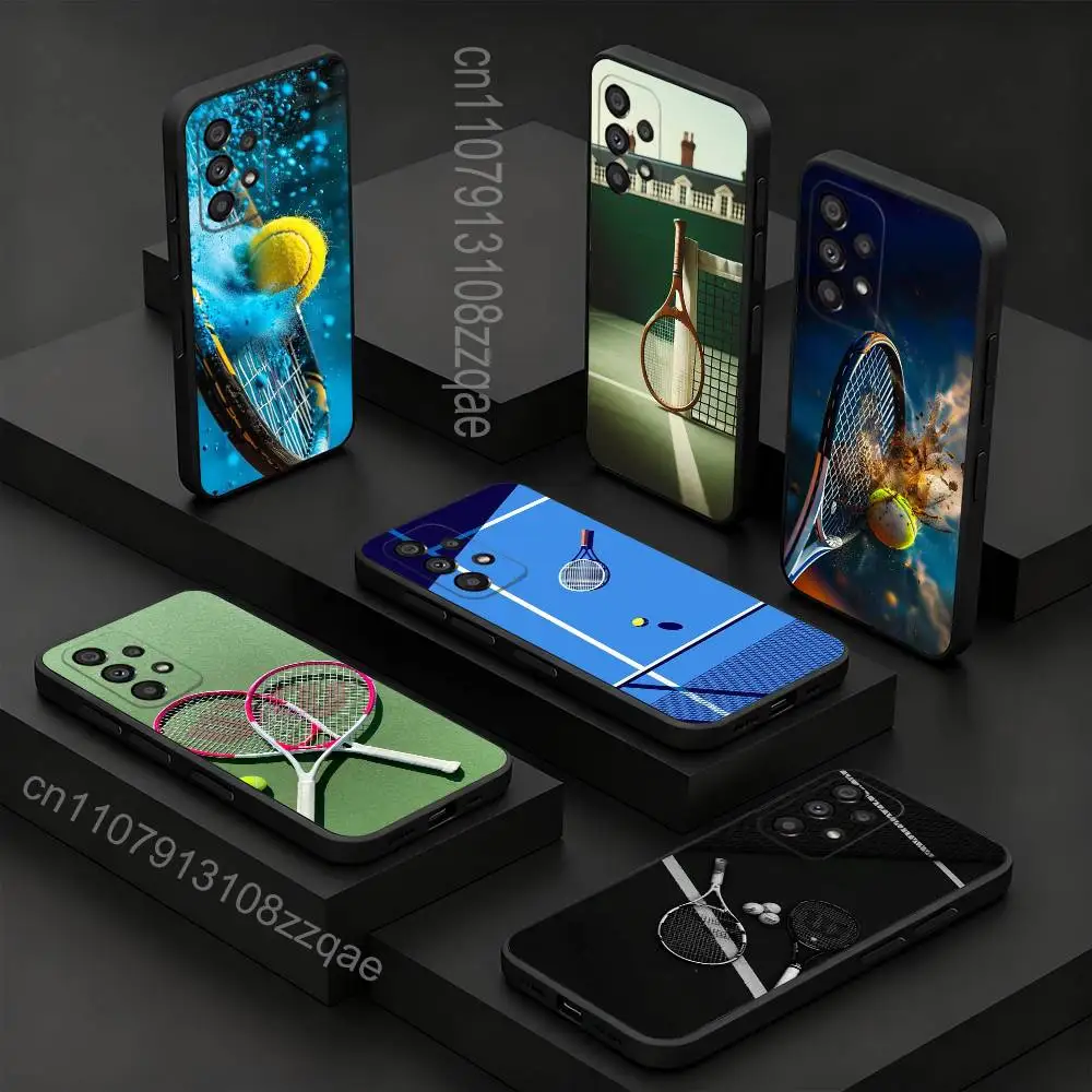 

Sports T-Tennis Cool Phone Case For Samsung S 9,10,21,30,22,23,24,25,26,Ultra,Plus,Lite,FE,4,5G Black Soft Precise