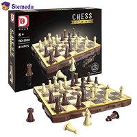 Deke 5030 Chess Puzzle Building Blocks - Foldable Wall Art with Educational STEM Toy