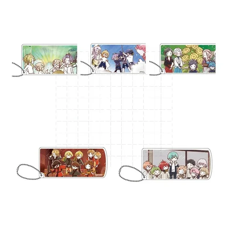 Game Shokudaikiri Mitsutada Kousetsu samonji Anime Touken Ranbu Online Keychain Doll Acrylic Keyring Pendant for Gift