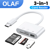 3in-1 Type-C Card Reader OTG SD TF USB Memory Card Reader Converter for IPad Pro Huawei for Macbook Tablet USB Type C Cardreader