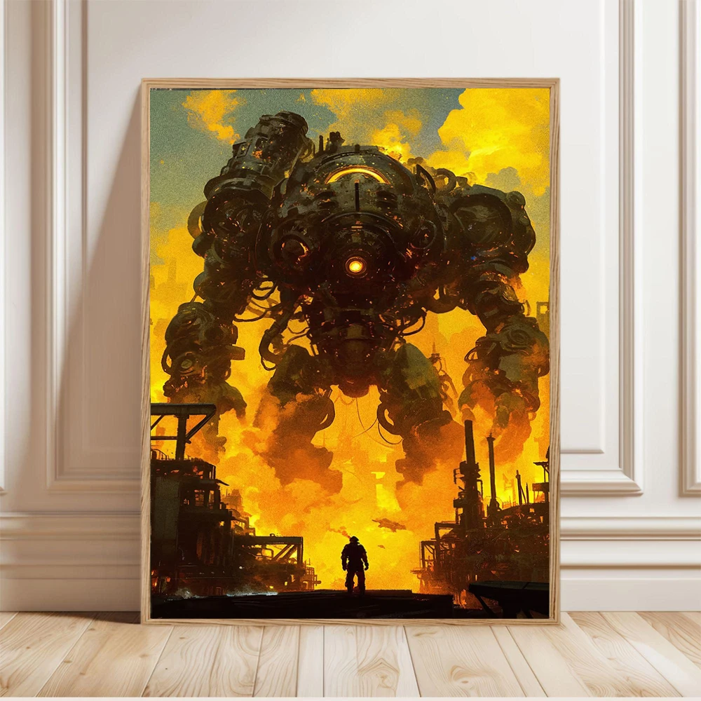 Game Factorio Poster Classic Simulation Business Games Prints Canvas Painting Factorio Wall Art Pictures Home Room Decoration