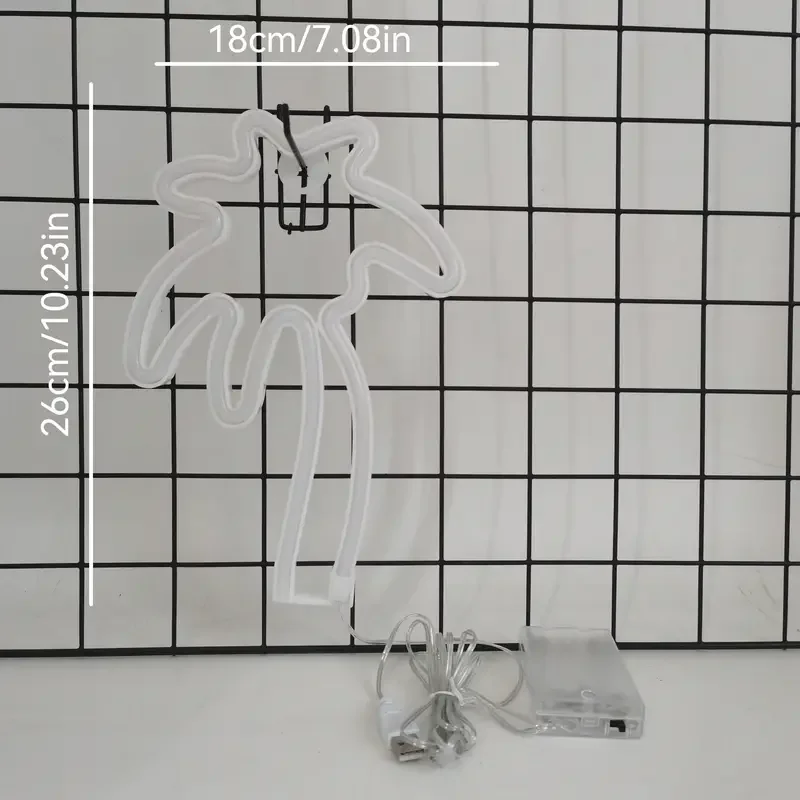 팜 트리 LED 네온 사인 USB/배터리 전원 LED 조명 침실 룸 장식 선물 야간 조명 장식 파티 휴일