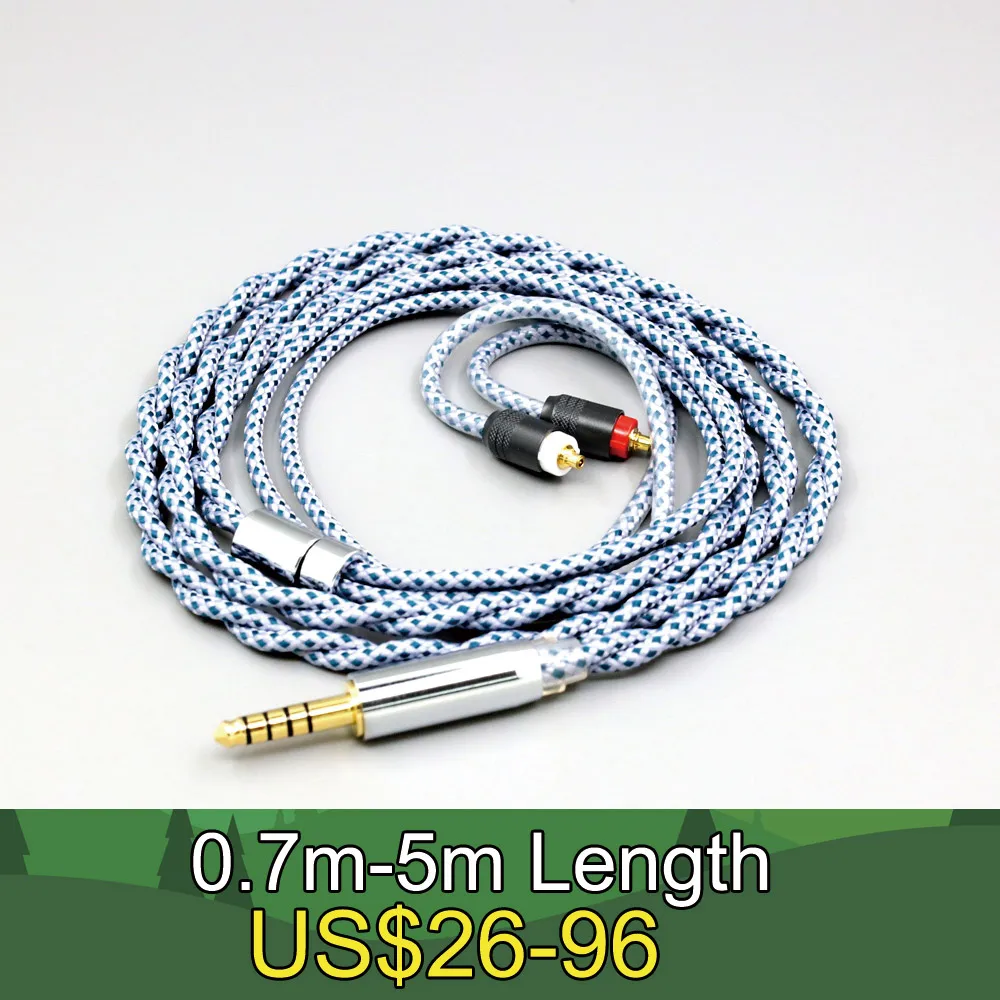 

99% Pure Silver Mix Graphene OCC Shielding Earphone Cable For Sony XBA-H2 XBA-H3 xba-A3 xba-A2 LN008640