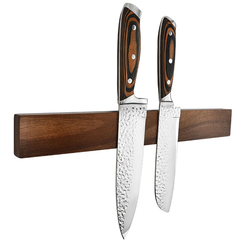 

1 Piece Wooden Strip Magnetic Knife Holder Wall Mount Wood Block Magnet Knives Rack For Metal Knives