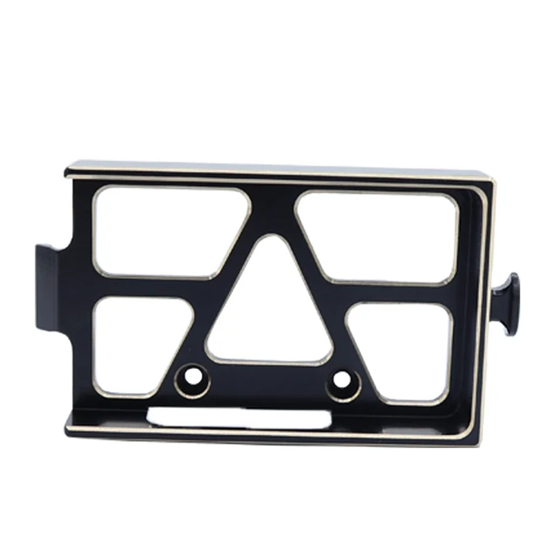 

ABUM-Brass Battery Tray With Tie 9726 For TRX4M TRX-4M 1/18 RC Crawler Car Upgrade Parts Accessories