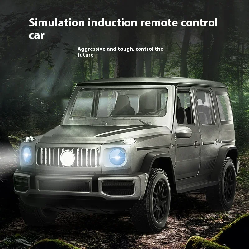 Jeep modèle de simulation 1:14, induction gestuelle, projection à double porte, jouets pour enfants, voiture RC, cadeau d'anniversaire, nouveau