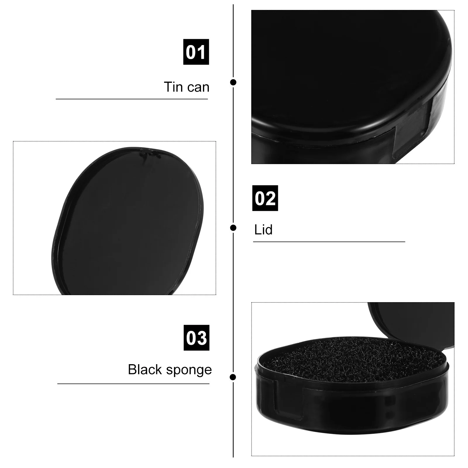 3Pcs Makeup Brush Cleaner Box Gentle Slide Eyeshadow Tool Color Removal Sponge Makeup Brush Cleaner Sponge Cleaning Box
