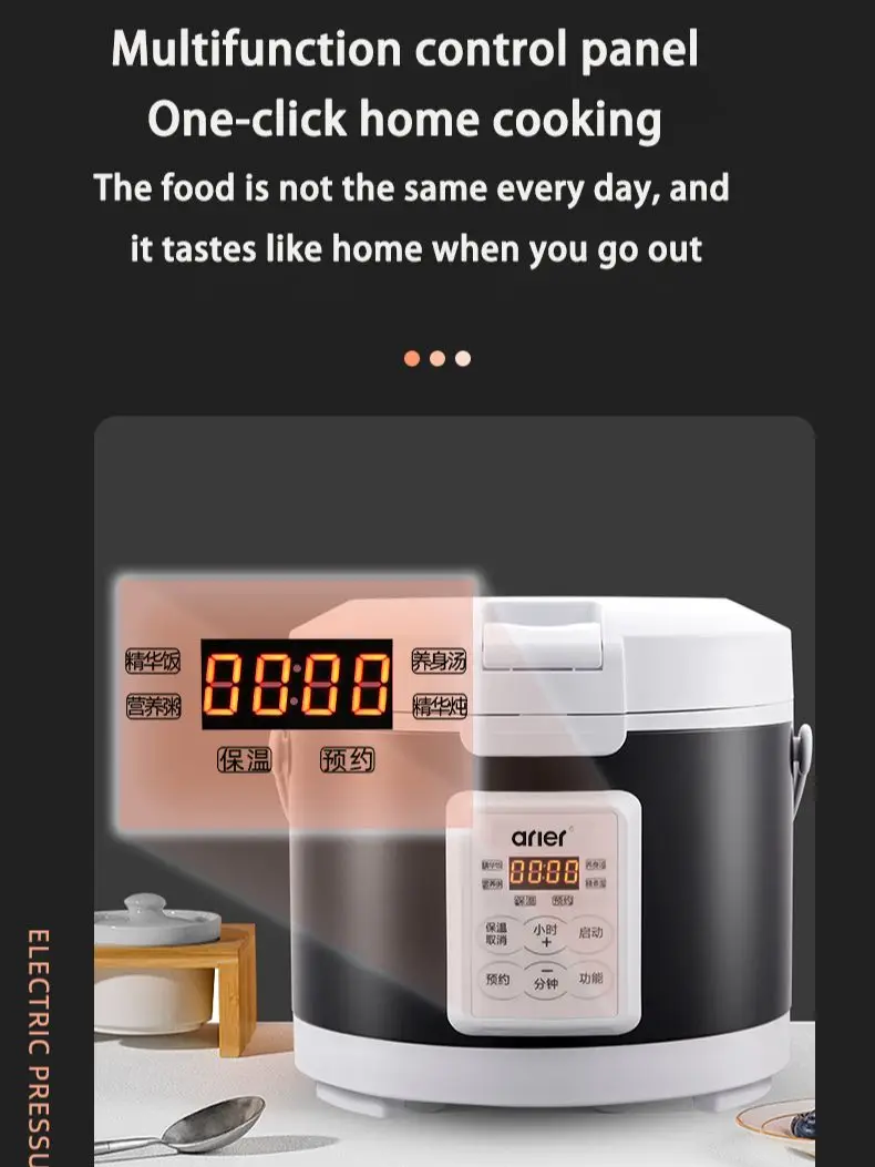 

3L Intelligent Rice cooker for 12V Car 24V Truck Lorry 220V Home Food Warmer Energy-saving Steamer Noodles Boiler