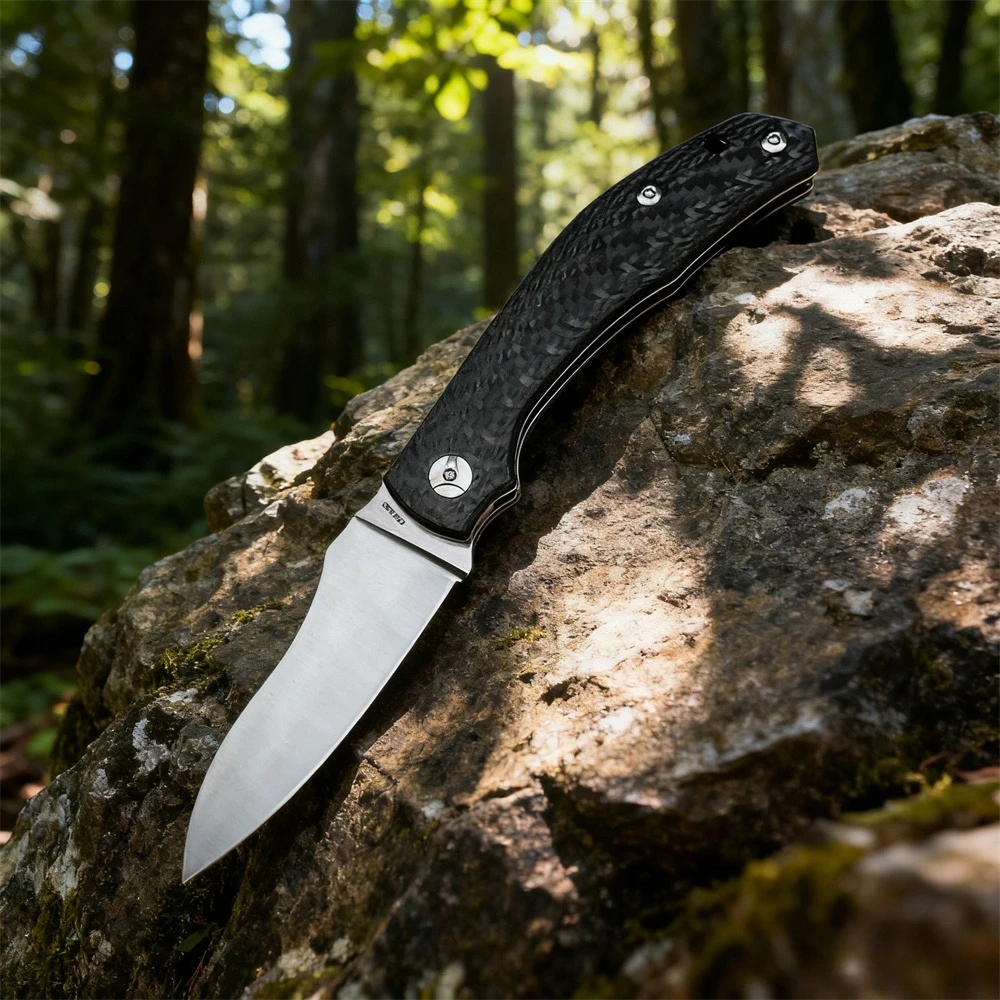 C241 كابارا التكتيكية جيب سكين للفرد D2 شفرة ألياف الكربون مقبض التخييم بقاء الصيد السكاكين لأدوات EDC في الهواء الطلق