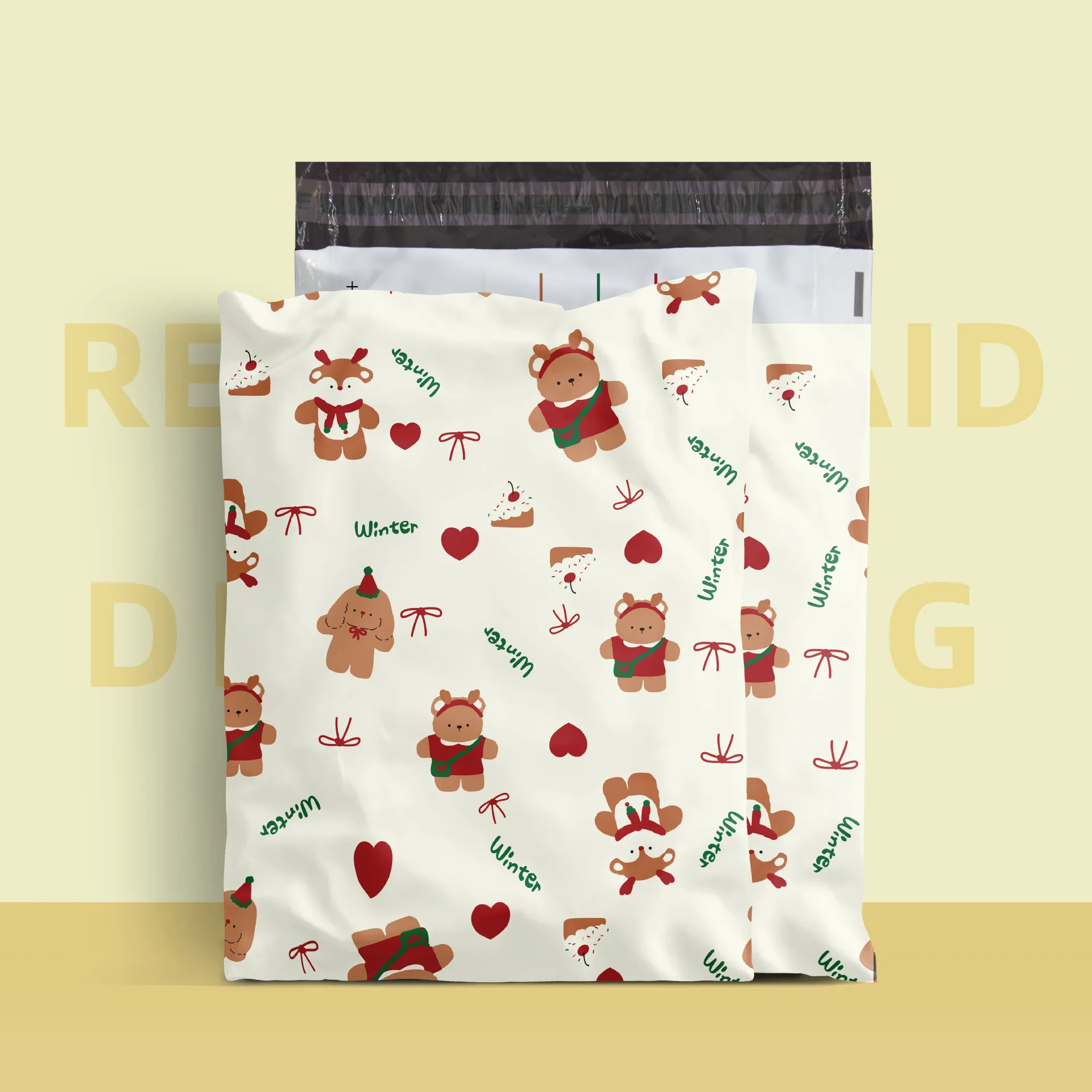 

10*13 Inch THANK YOU Envelope Courier Bags 50pcs Waterproof Christmas Party Gifts Pakaging Pouch Plastic Express Storage Bags