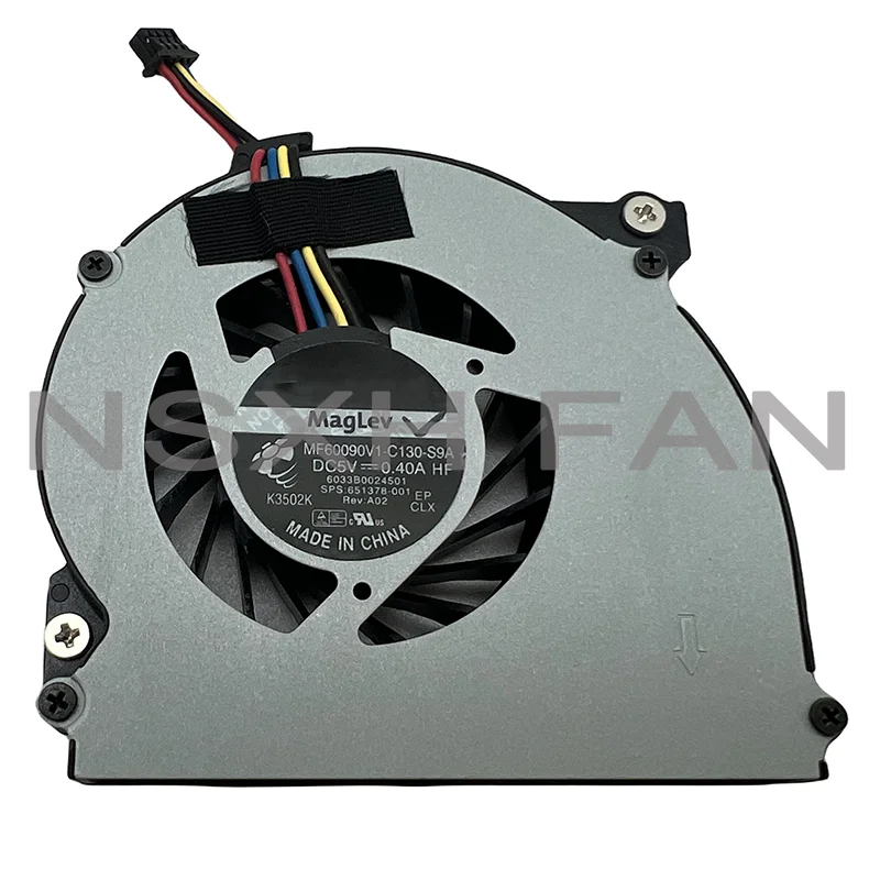 Ventilador de refrigeración de Cpu para ordenador portátil, nuevo accesorio para EliteBook 2560, 2570, 2560p, 2570p, MF60090V1-C130-S9A, 651378-001, DFS451205MB0T, FA5T, 6033B0024501