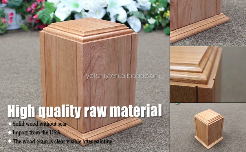 Professional wholesale solid wooden pet casket