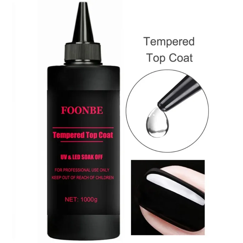 High Capacity 1000g Nail Matte / Tempered Top Coat Removable Base Gel Primer Tips Reinforcement Extension Glue Functional Gel