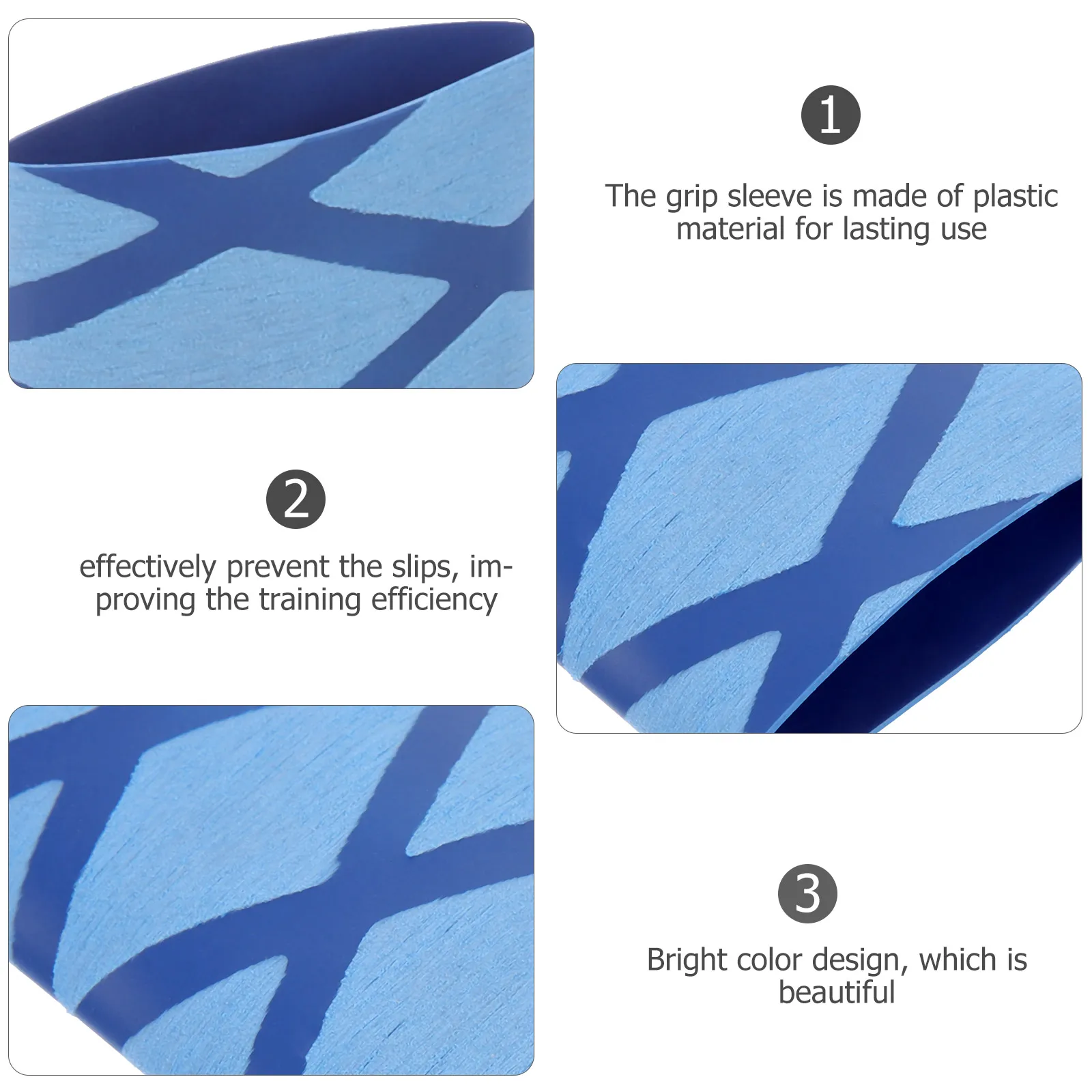 

Bright Color Table Tennis Grip Sleeve Plastic Non-Slip Overgrip for Bat and Racket Protection Table Tennis Serving