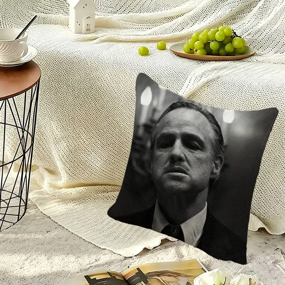 Classic Movie G-Godfather Square Double-Sided printed Pillow Case Bedroom Bedside Pillow Sofa Cushion Cover