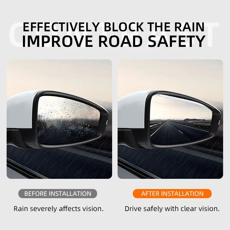 سيارة مرآة الرؤية الخلفية المطر الحاجب صغيرة مستديرة عكس لشركة هيونداي N خط i10 i30 i20 سوناتا أكسنت توكسون إلنترا #5