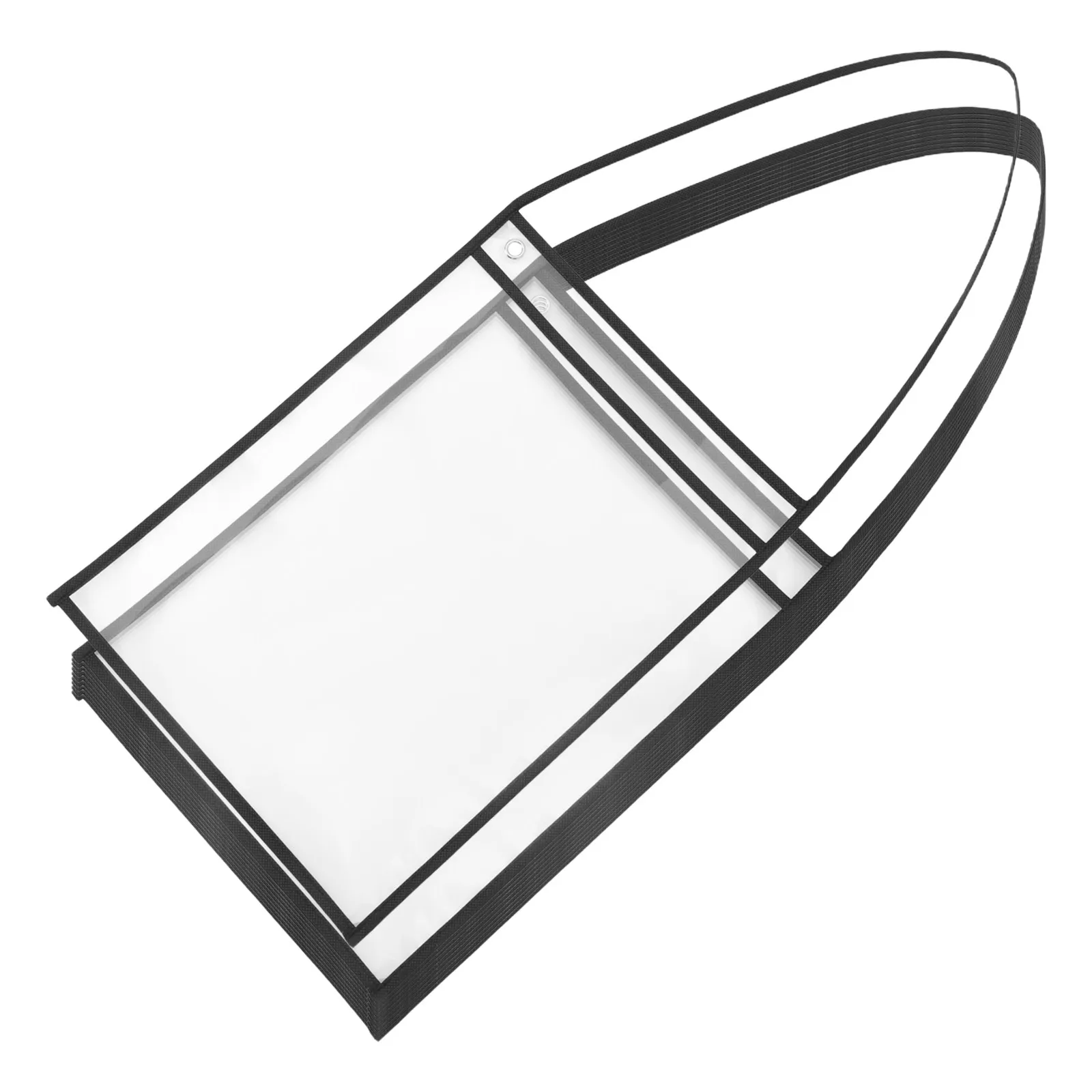 10Pcs PVC Hanging Ticket Holder Sleeves Clear Reusable Dry Erase Job Order Organizer Repair Work Document Pocket