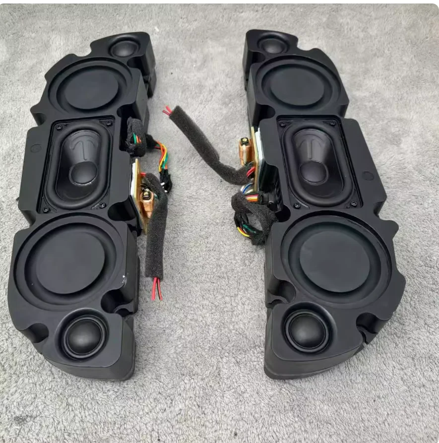 2pcs GHXAMP Hi-Fi 2-Way Passive Speaker: Triple Driver, Dual Bass Diaphragms & Long-Throw Dual Tweeters for Home/Studio Audio