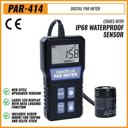 PAR 414 IP68 Waterproof Sensor Digital Quantum Full-Spectrum Reef Tank PAR Meter PPFD Tester For Plants Garden Farm Hydroponics