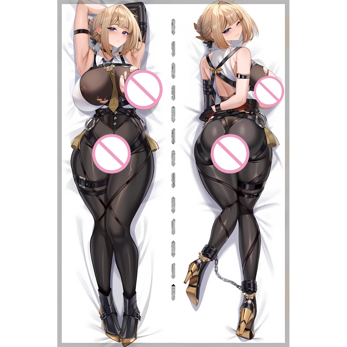 

Evelyn Chevalier Dakimakura Cover Anime Manga Girl Long Life Size Large Equal Body Pillow Case DIY Printed Gift Customized