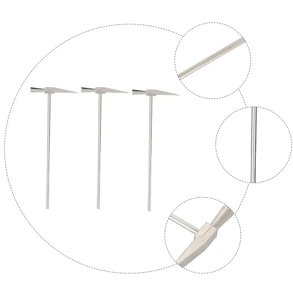 

3 Pcs Kalynba Tuning Hammer Kalimba with Handle Metal Kalimbatuning Silver Thumb Piano Hammers Instrument Tool