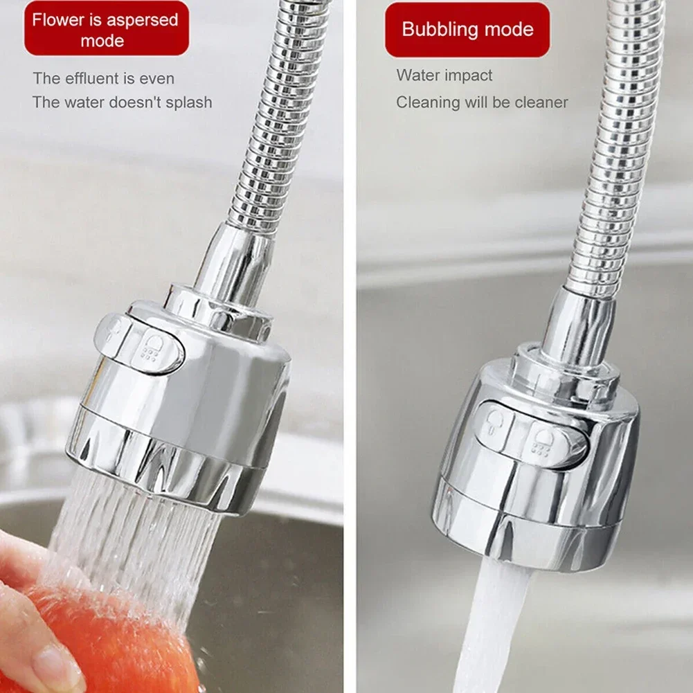 Kitchen Fixtures Nozzle Extender Toilet Faucet 2 Spray Mode Bathroom Faucet Degrees Rotation Kitchen Faucet