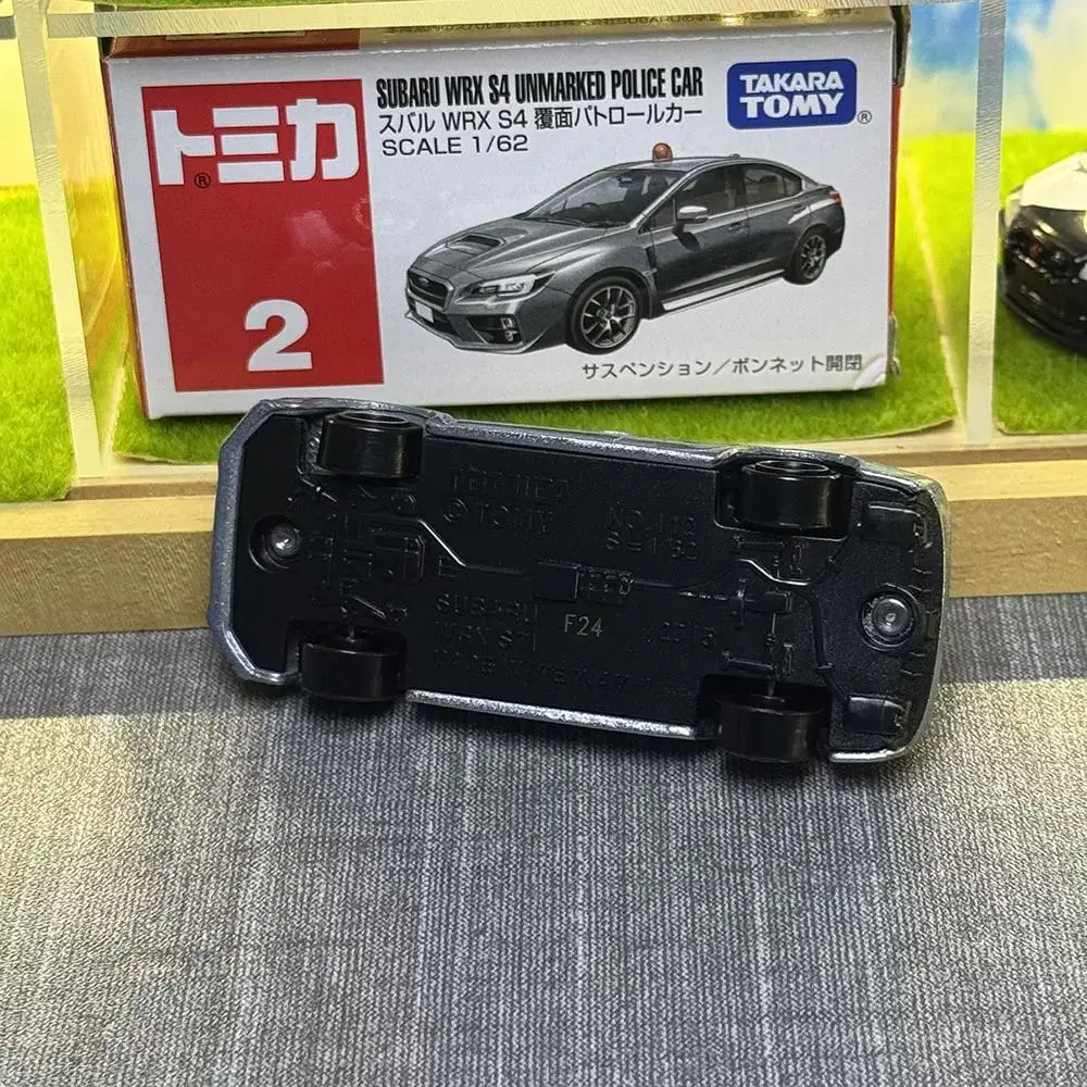 Takara Tomy Tomica No.2 Subaru WRX S4 Undercover Patrol Car Alloy Diecast Mini Car Model Kids Play Hobby Collectible Toy Gift