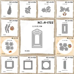 New AG(1713-1737) Metal Cutting Dies for DIY Scrapbooking Album Paper Cards Decorative Crafts Embossing Die Cuts