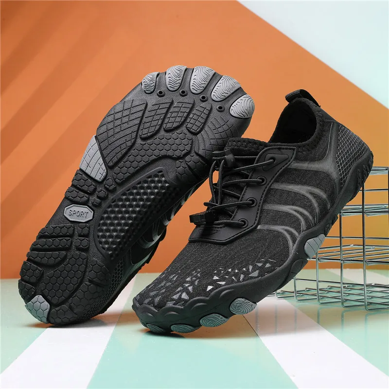 Summer Men Outdoor River Upstream Shoes Multi-purpose Breathable Beach Diving Swimming Shoes Unisex Quick-drying Barefoot Shoes